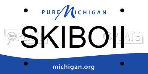 SKIBOII Michigan License Plate