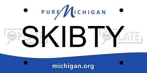 SKIBTY Michigan License Plate