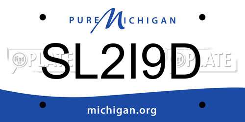 SL2I9D Michigan License Plate