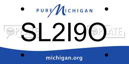 SL2I9O Michigan License Plate