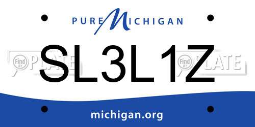 SL3L1Z Michigan License Plate