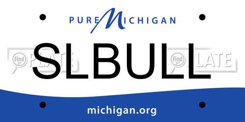 SLBULL Michigan License Plate