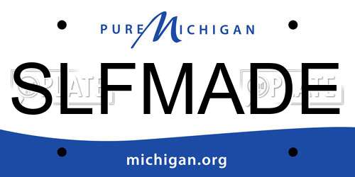 SLFMADE Michigan License Plate