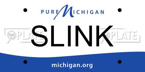 SLINK Michigan License Plate