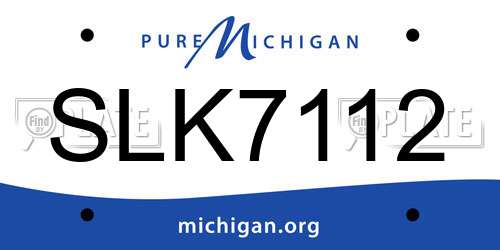SLK7112 Michigan License Plate