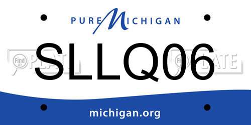 SLLQ06 Michigan License Plate