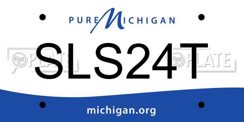 SLS24T Michigan License Plate