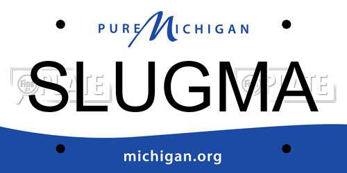 SLUGMA Michigan License Plate