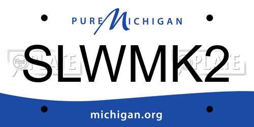 SLWMK2 Michigan License Plate