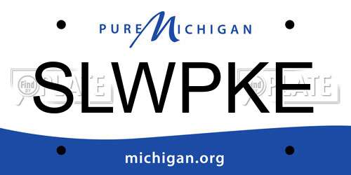 SLWPKE Michigan License Plate