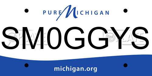 SM0GGYS Michigan License Plate