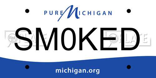 SM0KED Michigan License Plate
