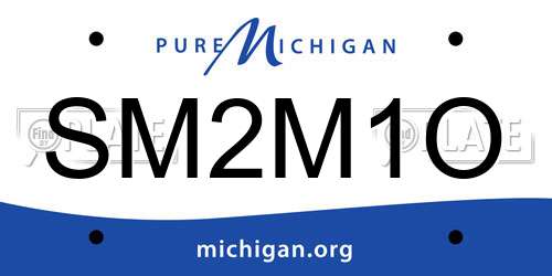 SM2M1O Michigan License Plate