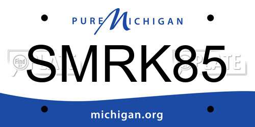 SMRK85 Michigan License Plate