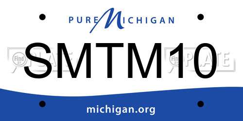 SMTM10 Michigan License Plate
