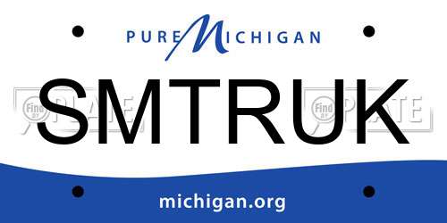 SMTRUK Michigan License Plate