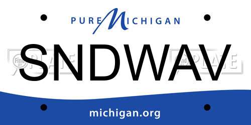 SNDWAV Michigan License Plate
