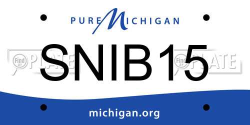 SNIB15 Michigan License Plate