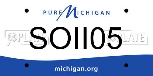 SOII05 Michigan License Plate