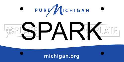 SPARK Michigan License Plate