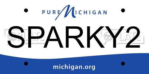 SPARKY2 Michigan License Plate