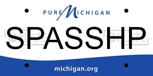 SPASSHP Michigan License Plate