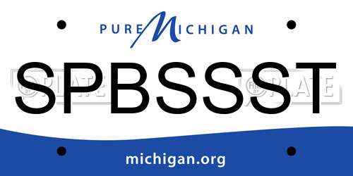 SPBSSST Michigan License Plate