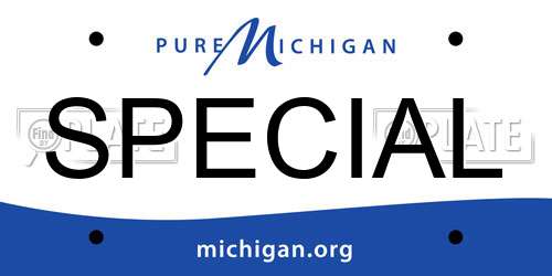 SPECIAL Michigan License Plate