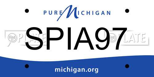 SPIA97 Michigan License Plate