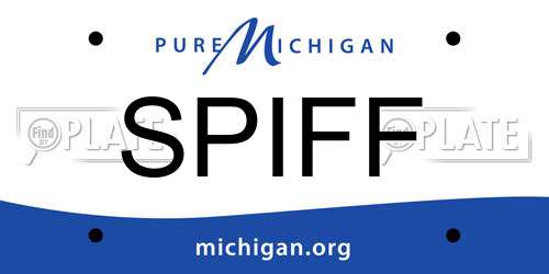 SPIFF Michigan License Plate