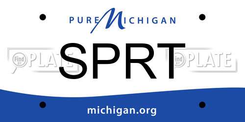 SPRT Michigan License Plate