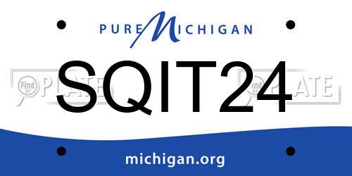 SQIT24 Michigan License Plate
