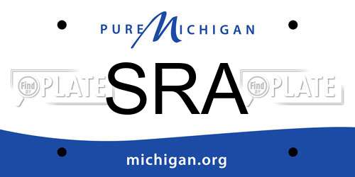 SRA Michigan License Plate