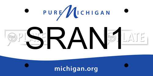 SRAN1 Michigan License Plate