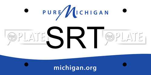 SRT Michigan License Plate