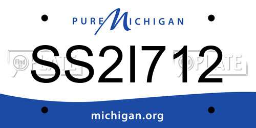 SS2I712 Michigan License Plate