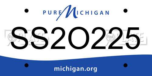 SS2O225 Michigan License Plate