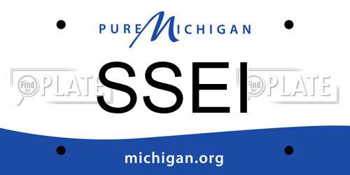 SSEI Michigan License Plate