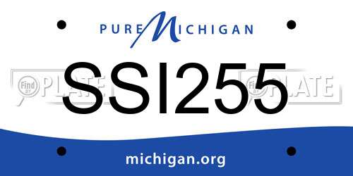 SSI255 Michigan License Plate
