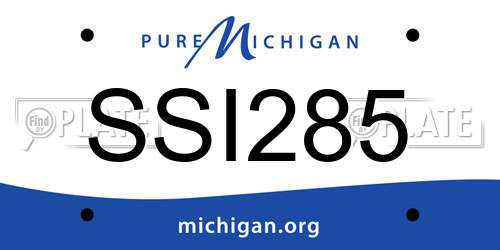 SSI285 Michigan License Plate