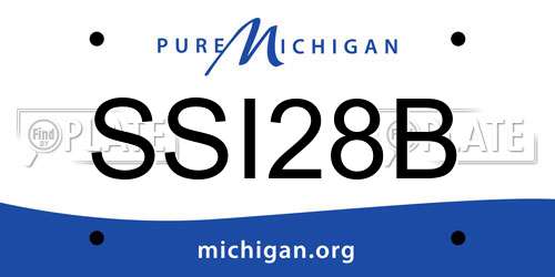 SSI28B Michigan License Plate
