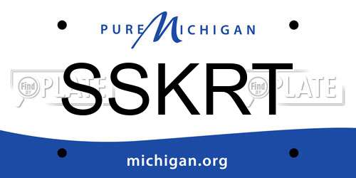 SSKRT Michigan License Plate