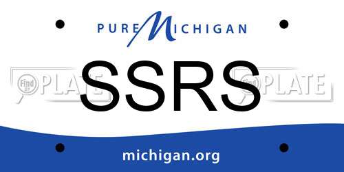 SSRS Michigan License Plate