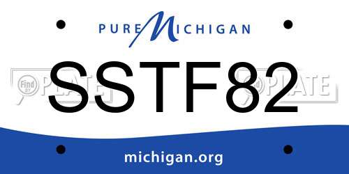 SSTF82 Michigan License Plate