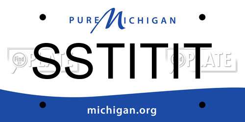 SSTITIT Michigan License Plate