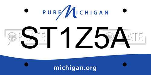 ST1Z5A Michigan License Plate
