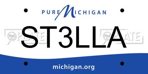 ST3LLA Michigan License Plate