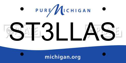 ST3LLAS Michigan License Plate