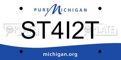 ST4I2T Michigan License Plate