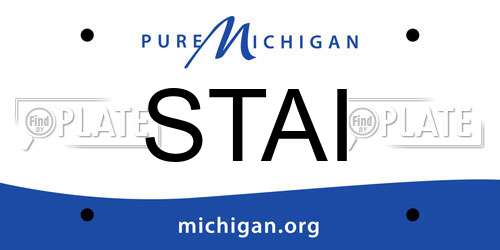 STAI Michigan License Plate